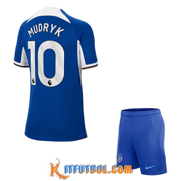 Camisetas De Futbol Chelsea (MUDRYK #10) Ninos 2023/2024 Primera
