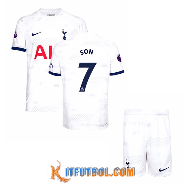 Camisetas De Futbol Tottenham Hotspur (SON #7) Ninos 2023/2024 Primera