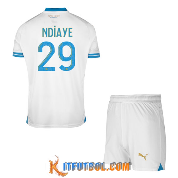 Camisetas De Futbol Marsella (NDIAYE #29) Ninos 2023/2024 Primera
