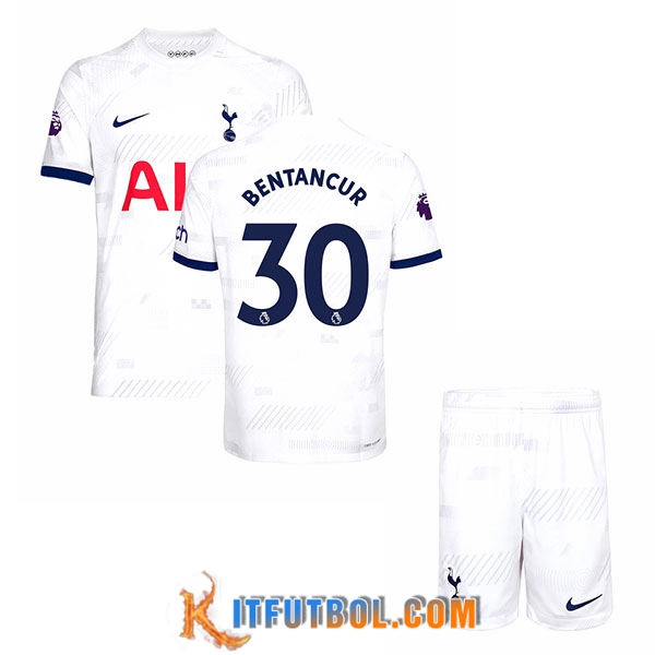 Camisetas De Futbol Tottenham Hotspur (BENTANCUR #30) Ninos 2023/2024 Primera