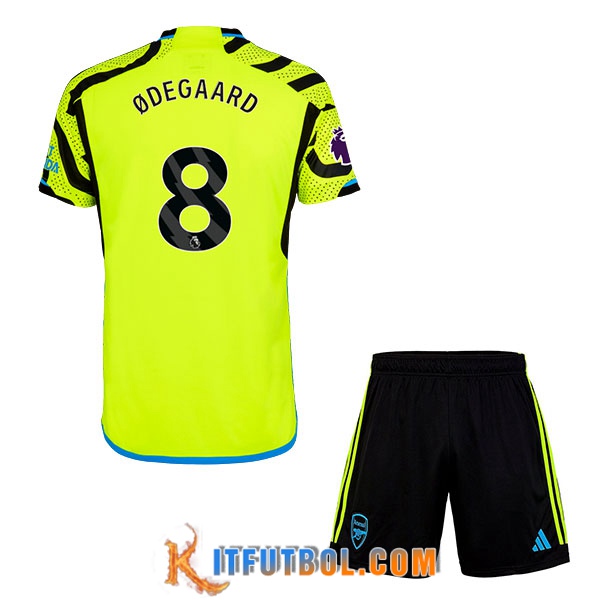 Camisetas De Futbol Arsenal (ØDEGAARD #8) Ninos 2023/2024 Segunda