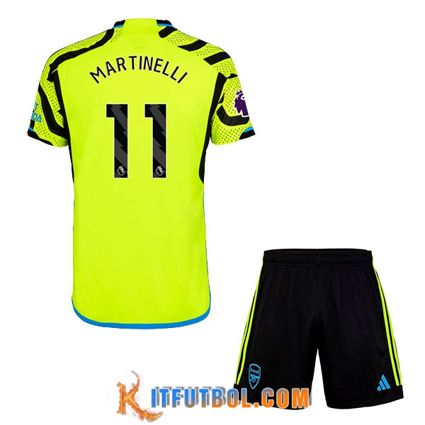 Camisetas De Futbol Arsenal (MARTINELLI #11) Ninos 2023/2024 Segunda
