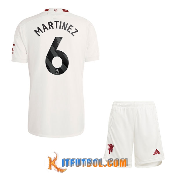 Camisetas De Futbol Manchester United (MARTINEZ #6) Ninos 2023/2024 Tercera