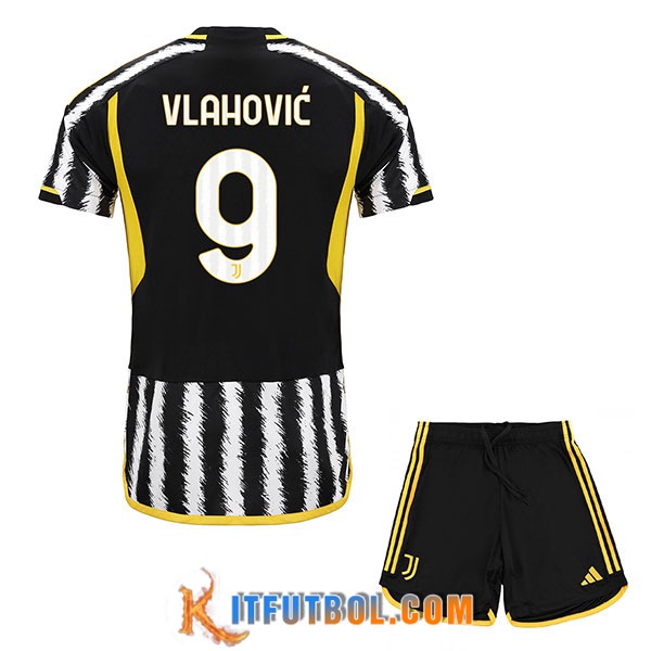 Camisetas De Futbol Juventus (VLAHOVIC #9) Ninos 2023/2024 Primera