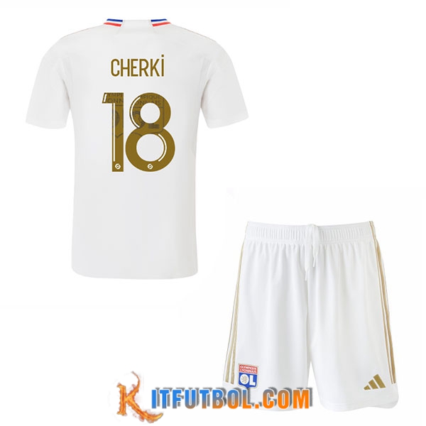 Camisetas De Futbol Lyon (CHERKI #18) Ninos 2023/2024 Primera