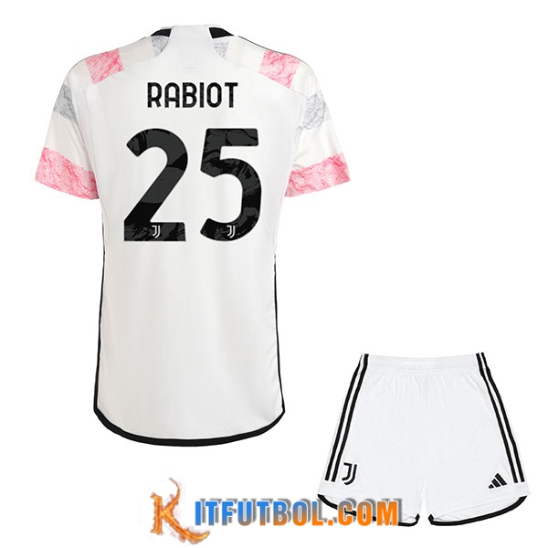 Camisetas De Futbol Juventus (RABIOT #25) Ninos 2023/2024 Segunda