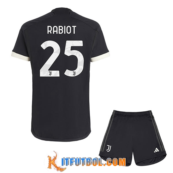 Camisetas De Futbol Juventus (RABIOT #25) Ninos 2023/2024 Tercera