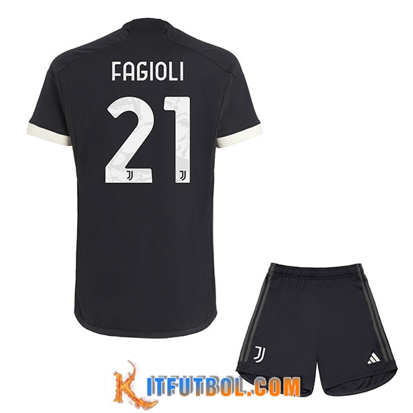 Camisetas De Futbol Juventus (FAGIOLI #21) Ninos 2023/2024 Tercera