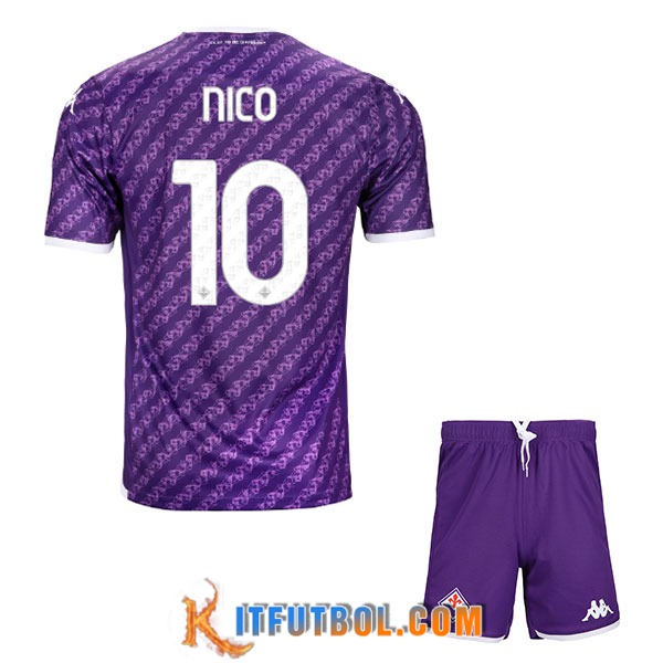 Camisetas De Futbol ACF Fiorentina (NICO #10) Ninos 2023/2024 Primera