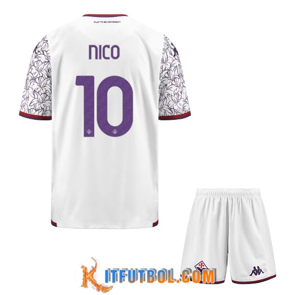 Camisetas De Futbol ACF Fiorentina (NICO #10) Ninos 2023/2024 Segunda