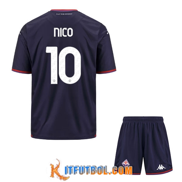 Camisetas De Futbol ACF Fiorentina (NICO #10) Ninos 2023/2024 Tercera