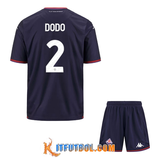 Camisetas De Futbol ACF Fiorentina (DODO #2) Ninos 2023/2024 Tercera