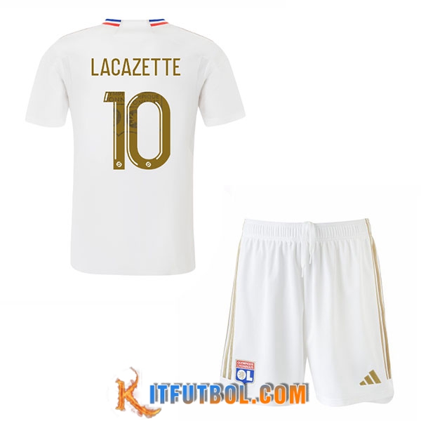 Camisetas De Futbol Lyon (LACAZETTE #10) Ninos 2023/2024 Primera