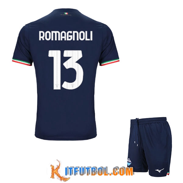 Camisetas De Futbol SS Lazio (ROMAGNOLI #13) Ninos 2023/2024 Segunda