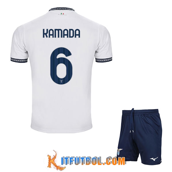 Camisetas De Futbol SS Lazio (KAMADA #6) Ninos 2023/2024 Tercera