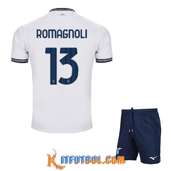 Camisetas De Futbol SS Lazio (ROMAGNOLI #13) Ninos 2023/2024 Tercera