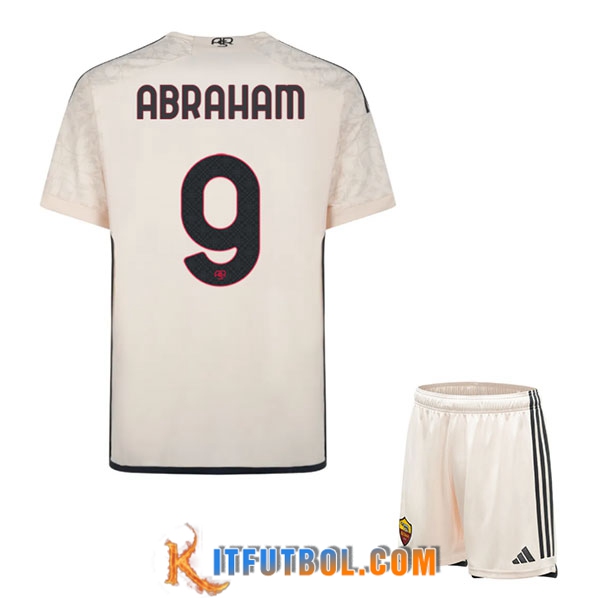 Camisetas De Futbol As Rome (ABRAHAM #9) Ninos 2023/2024 Segunda