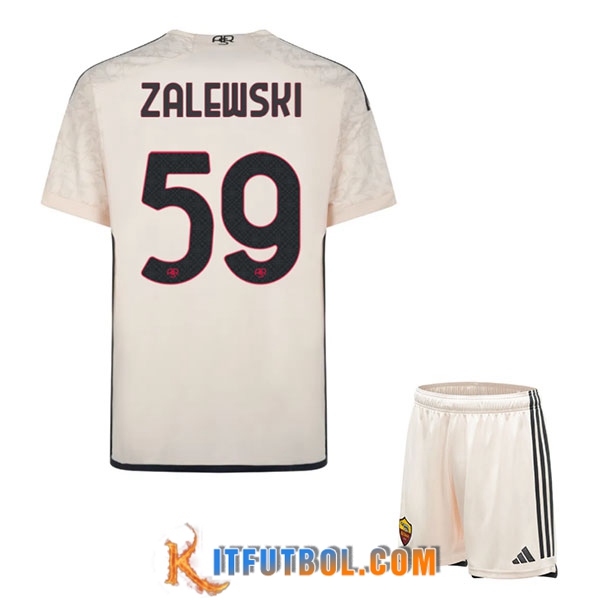 Camisetas De Futbol As Rome (ZALEWSKI #59) Ninos 2023/2024 Segunda