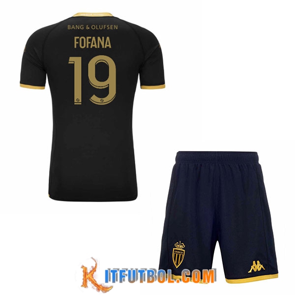 Camisetas De Futbol AS Monaco (FOFANA #19) Ninos 2023/2024 Segunda