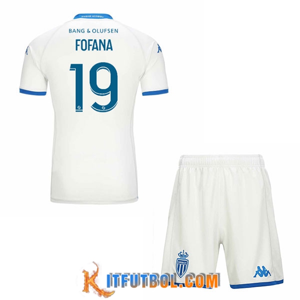 Camisetas De Futbol AS Monaco (FOFANA #19) Ninos 2023/2024 Tercera
