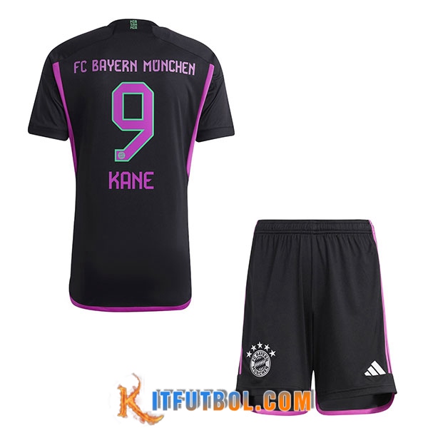 Camisetas De Futbol Bayern Munich (KANE #9) Ninos 2023/2024 Segunda