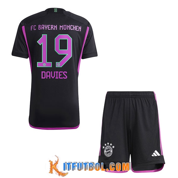 Camisetas De Futbol Bayern Munich (DAVIES #19) Ninos 2023/2024 Segunda