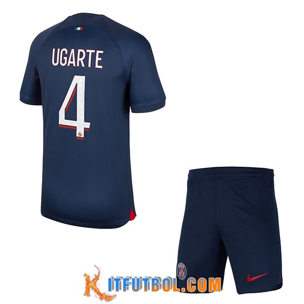 Camisetas De Futbol PSG (UGARTE #4) Ninos 2023/2024 Primera
