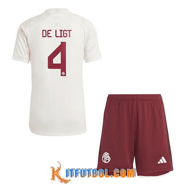 Camisetas De Futbol Bayern Munich (DE LIGT #4) Ninos 2023/2024 Tercera