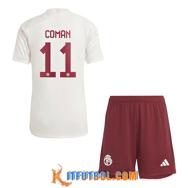 Camisetas De Futbol Bayern Munich (COMAN #11) Ninos 2023/2024 Tercera