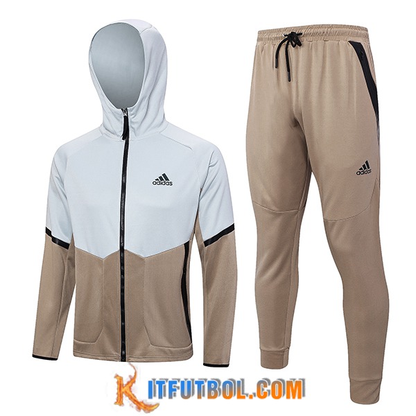 Chaqueta Con Capucha Chandal Rompevientos Chaqueta Adidas Marrón 2023/2024