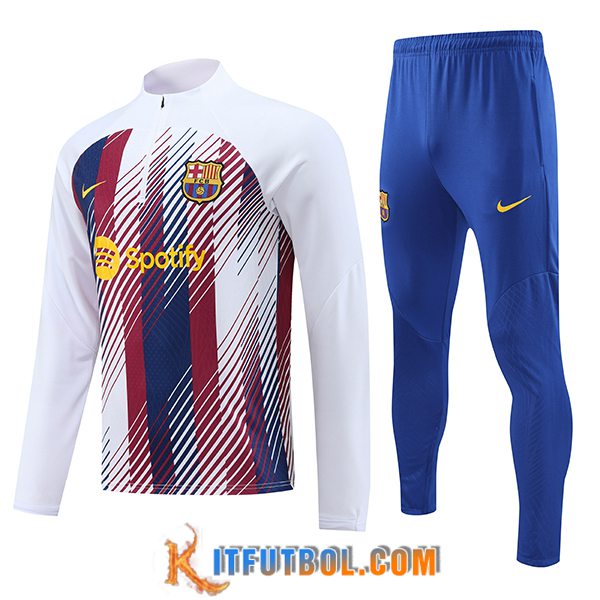 Chandal Equipos De Futbol FC Barcelona Blanco/Azul/Rojo 2023/2024