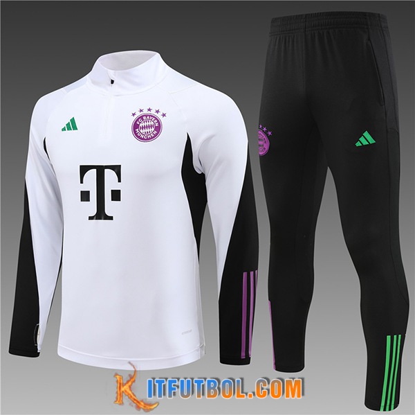 Chandal Equipos De Futbol Bayern Munich Ninos Blanco 2023/2024