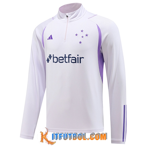 Sudadera De Entrenamiento Cruzeiro EC Blanco 2023/2024 -02