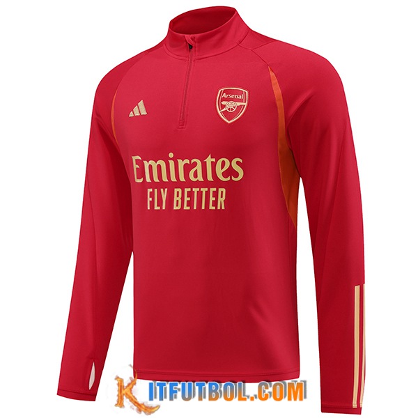 Sudadera De Entrenamiento Arsenal Rojo 2023/2024 -02