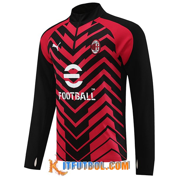 Sudadera De Entrenamiento AC Milan Rojo/Negro 2023/2024