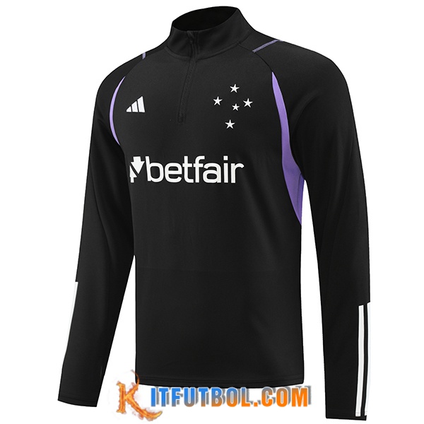 Sudadera De Entrenamiento Cruzeiro EC Negro 2023/2024