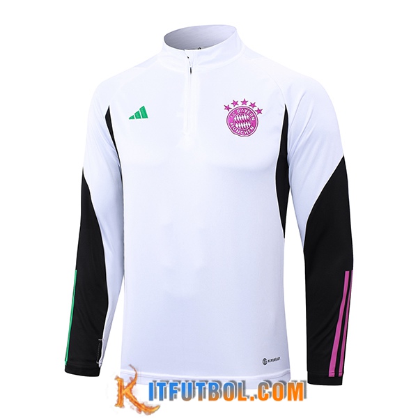 Sudadera De Entrenamiento Bayern Munich Blanco 2023/2024