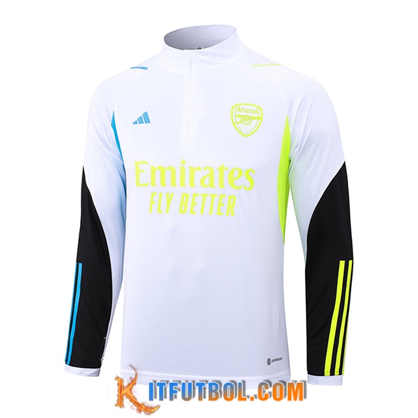 Sudadera De Entrenamiento Arsenal Blanco 2023/2024