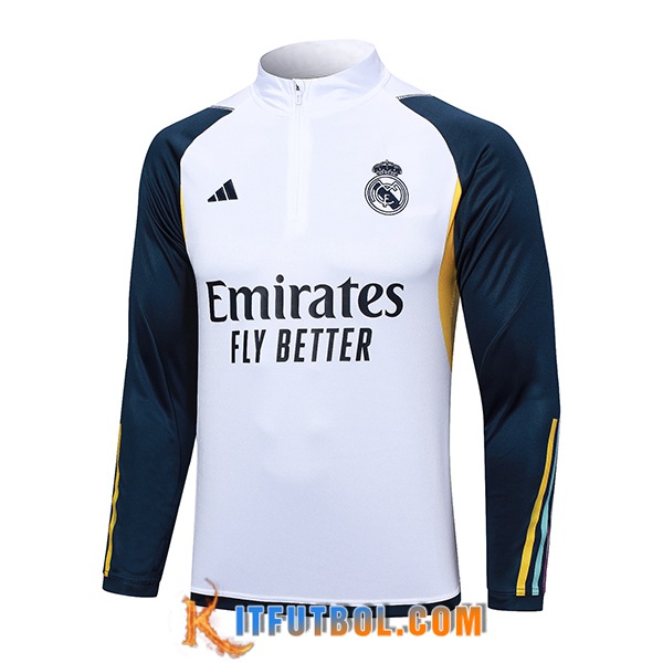 Sudadera De Entrenamiento Real Madrid Blanco 2023/2024 -05