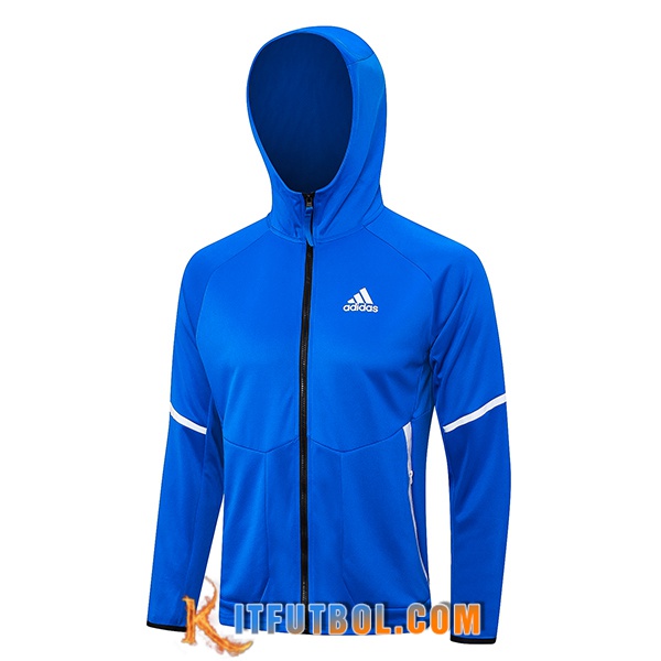 Chaqueta Con Capucha Adidas Azul 2023/2024