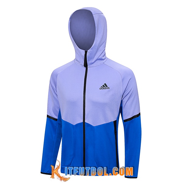 Chaqueta Con Capucha Adidas Azul/Violeta 2023/2024