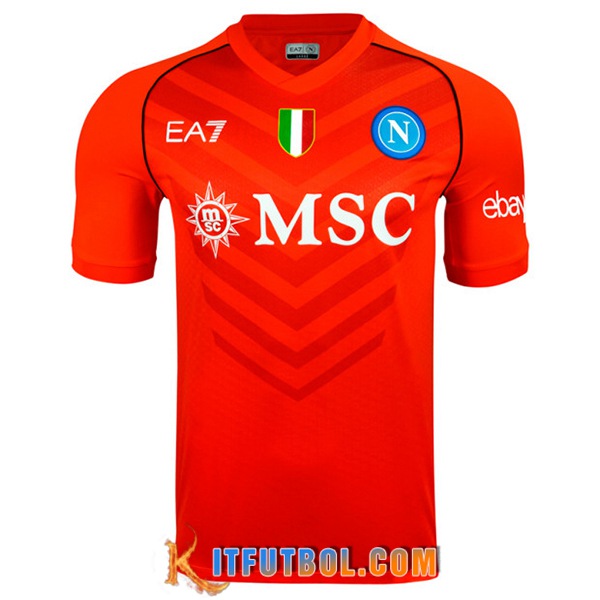 Camisetas De Futbol SSC Napoli Rojo 2023/2024