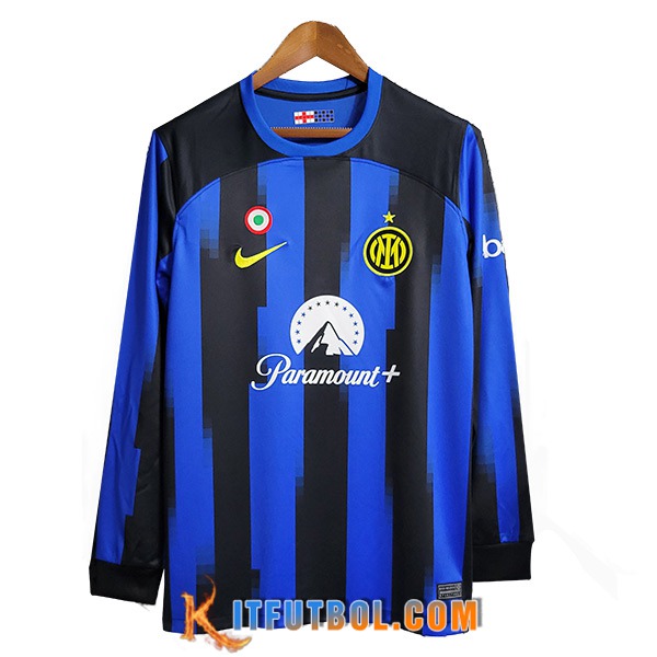 Camisetas De Futbol Inter Milan Manga Larga Primera 2023/2024