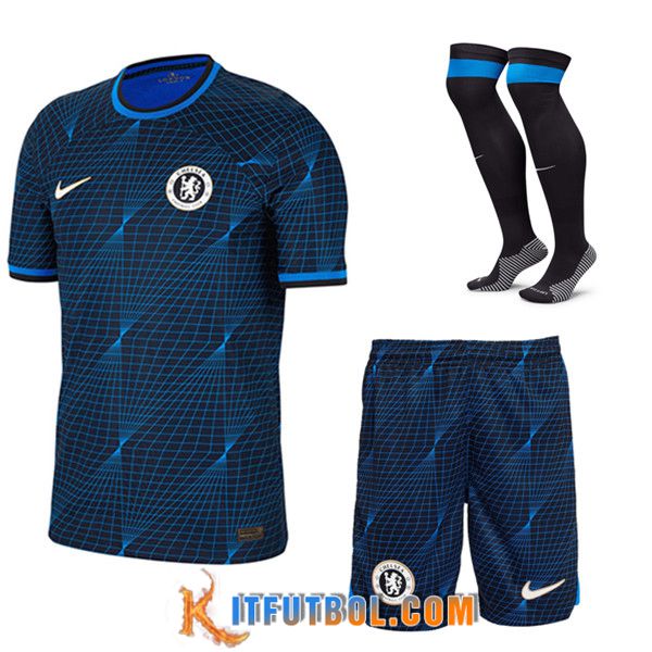 Camisetas Futbol FC Chelsea Segunda (Cortos + Calcetines) 2023/2024