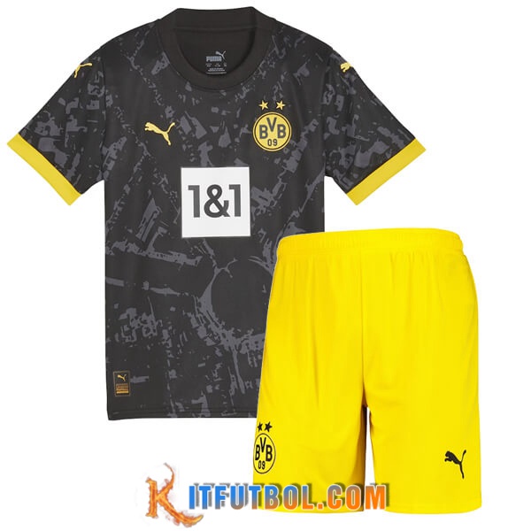 Camisetas De Futbol Dortmund Ninos Segunda 2023/2024