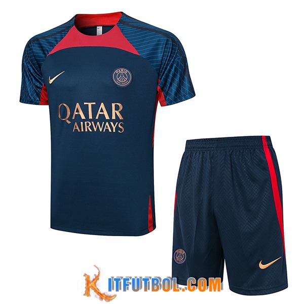 Camiseta Entrenamiento + Cortos PSG Azul marino 2023/2024 -03