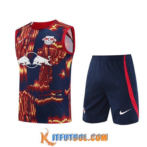Camiseta Entrenamiento sin mangas + Cortos RB Leipzig Rojo/Azul 2023/2024