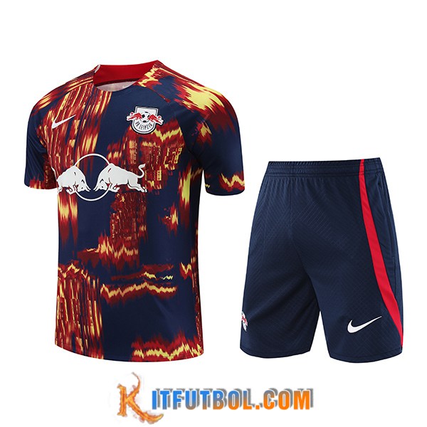 Camiseta Entrenamiento + Cortos RB Leipzig Azul/Rojo 2023/2024