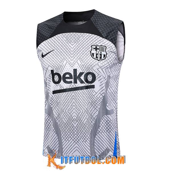 Chalecos De Futbol FC Barcelona Gris Claro 2023/2024