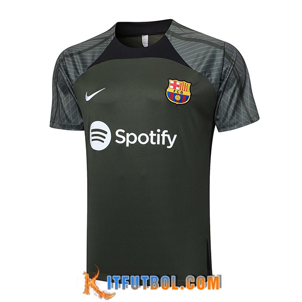 Camiseta Entrenamiento FC Barcelona Verde 2023/2024 -06
